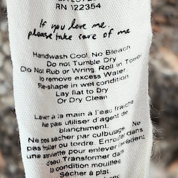 Vintage Wilfred Free Handknit Italian Wool Alpaca Cardigan Jacket Women's Size S - Picture 6 of 6